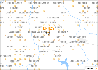 map of Chazy