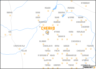 map of Cheako