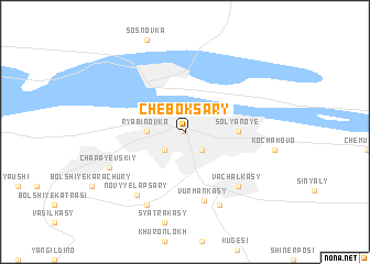 map of Cheboksary