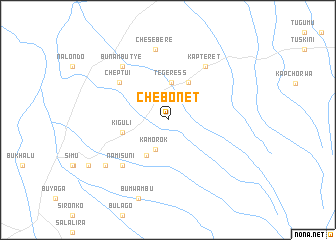 map of Chebonet