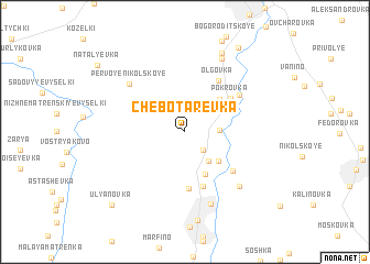 map of Chebotarëvka