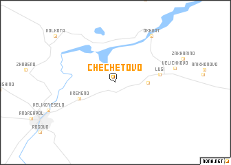 map of Chechetovo