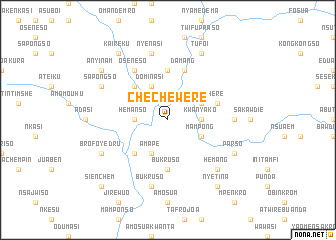 map of Chechewere