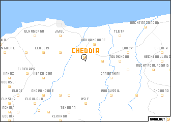 map of Cheddia