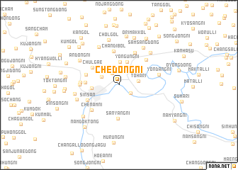 map of Chedong-ni