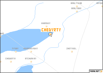 map of Chedyrty