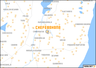 map of Chefe Bahana