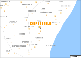 map of Chefe Betele