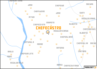 map of Chefe Castro