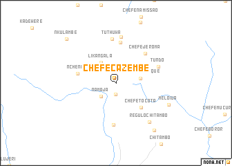 map of Chefe Cazembe