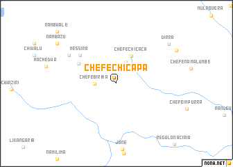 map of Chefe Chicapa