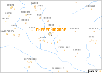 map of Chefe Chinande