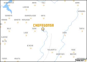 map of Chʼefē Donsa