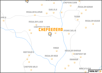 map of Chefe Erema