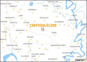 map of Chefe Gulelene