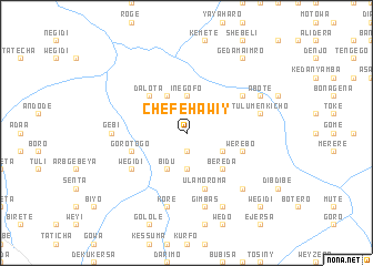 map of Chʼefē Hawiy