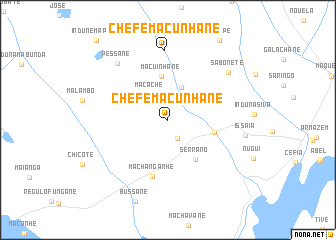 map of Chefe Macunhane