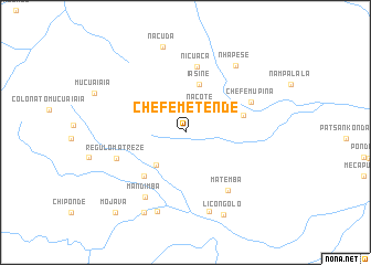 map of Chefe Metende