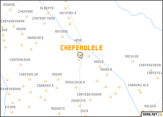 map of Chefe Mulele