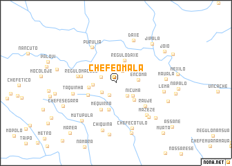 map of Chefe Omala