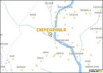 map of Chefe Xirimula