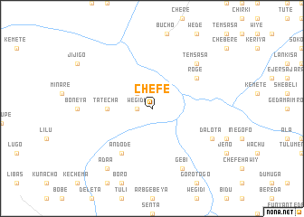 map of Chʼefē