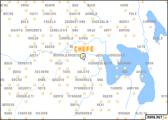 map of Chʼefē