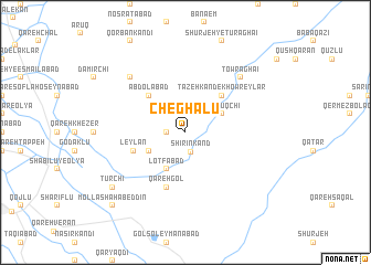 map of Cheghālū