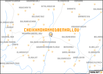 map of Cheïkh Mohammed Ben Hallou