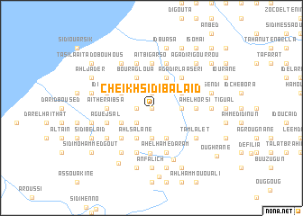 map of Cheïkh Sidi Balaid