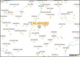 map of Chejakkŏ-ri