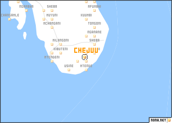map of Chejuu