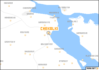 map of Chekalki