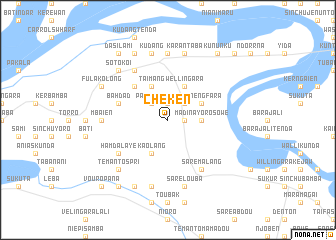 map of Cheken