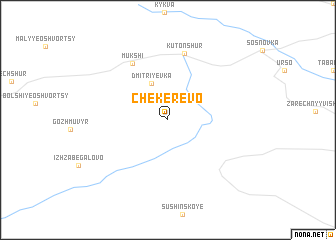 map of Chekerevo