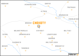 map of Chekoty