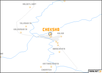 map of Cheksha