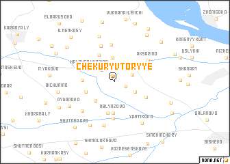 map of Chekury Vtoryye