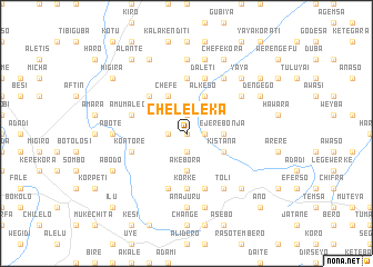 map of Chʼelelekʼa