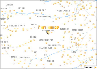 map of Chelkhvār