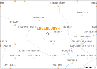 map of Chëlnovaya
