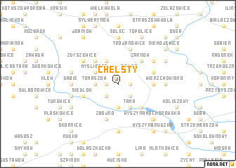 map of Chełsty