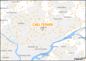 map of Cheltenham