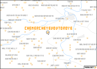 map of Chemercheyevo Vtoroye