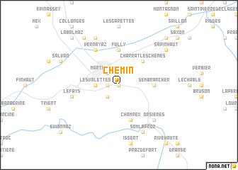 map of Chemin