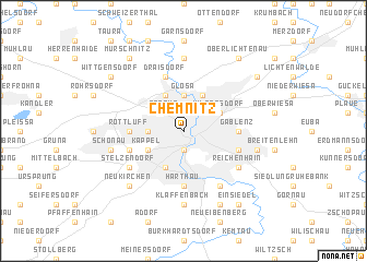 map of Chemnitz