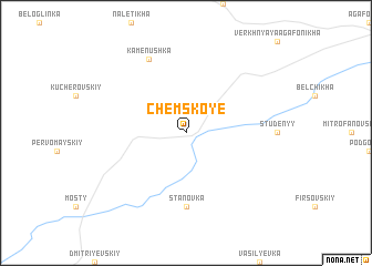 map of Chemskoye