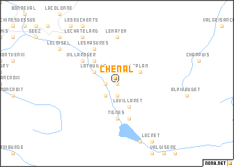 map of Chenal