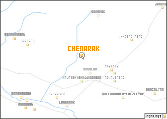 map of Chenārak