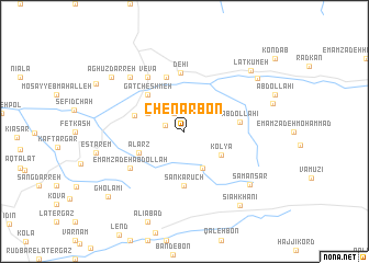map of Chenār Bon